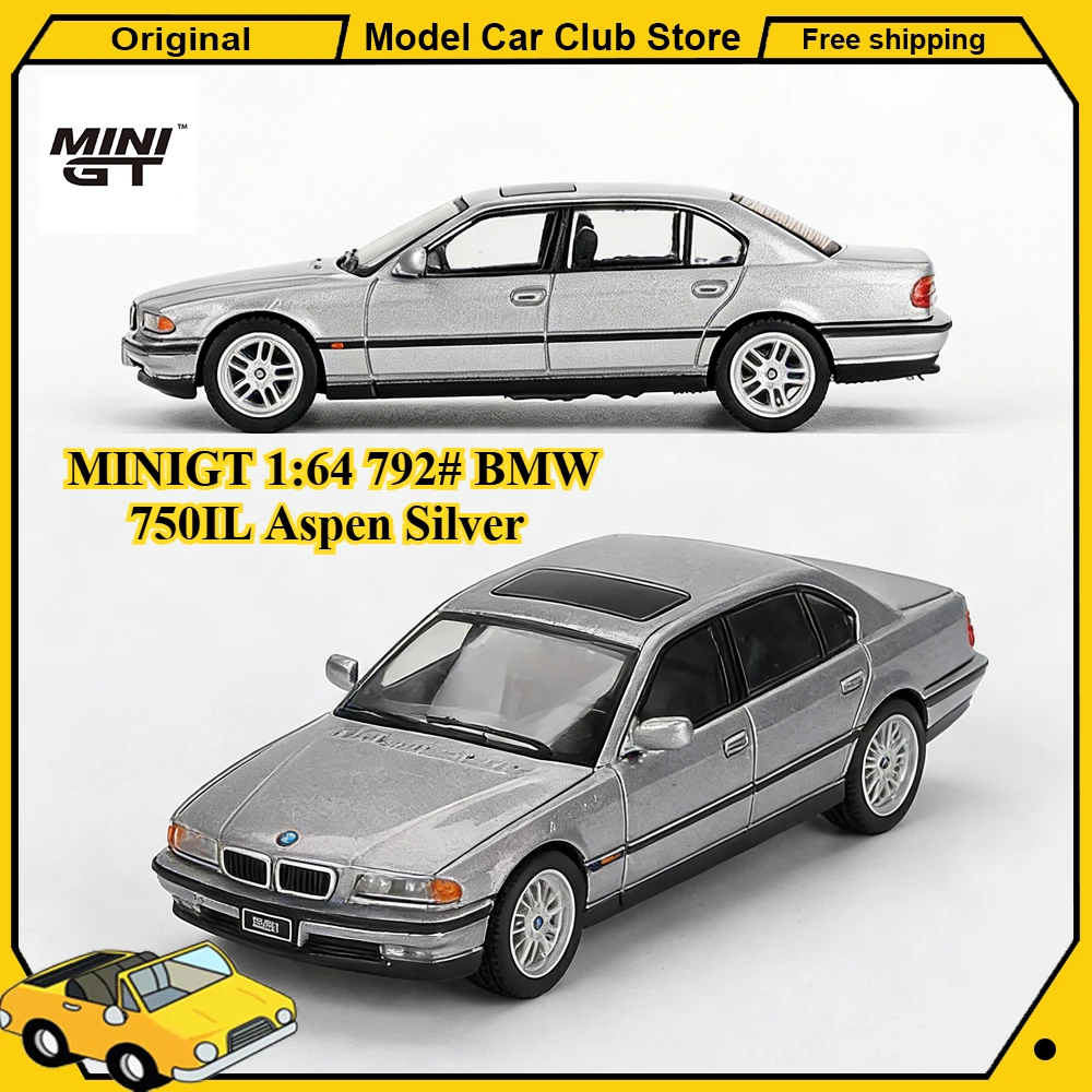 

Миниатюрная модель MINIGT 1:64 792 # Модель автомобиля BMW 750IL Aspen Silver, масштабная, из сплава Roxy, коллекционная, миниатюрная, литая, для хобби, игрушка, подарок