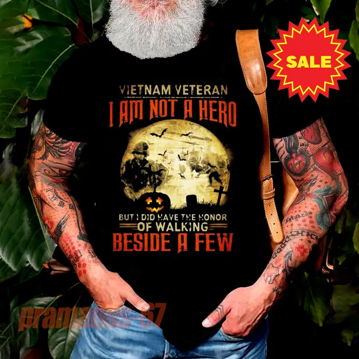 Vietnam Veteran I Am Not A Hero Halloween T-Shirt