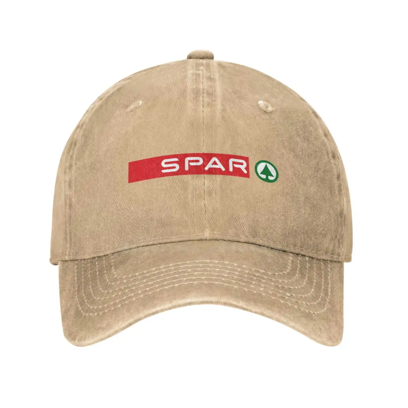 

SPAR Logo Print Graphic Casual Denim cap Knitted hat Baseball cap