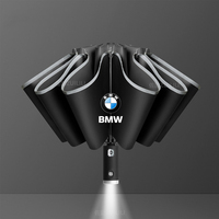 Car Led Light Automatic Folding Windproof Sunshade Umbrella For BMW 1 3 4 5 7 Series X1 X3 X5 X7 E36 E39 E46 E60 E90 F10 F20 F30