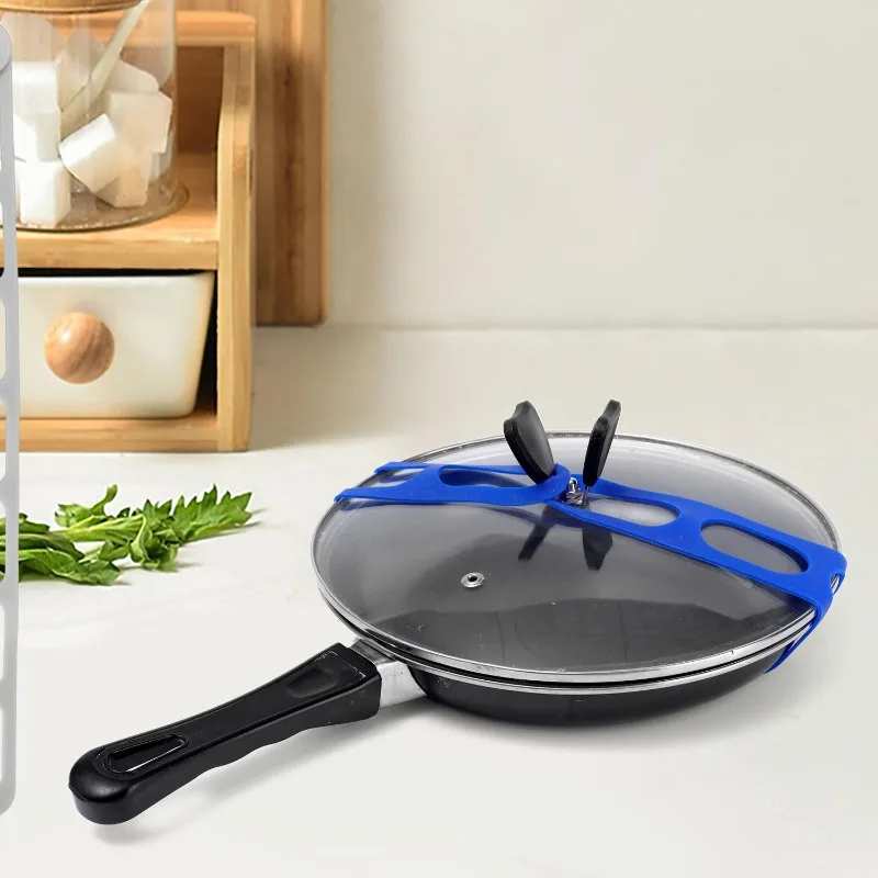 Universal Elastic Band Lid Straps Reusable Lunch Box Fixed Strap Pot Lid Holder Bundling Strap Kitchen Tableware Storage Tools gallery 2