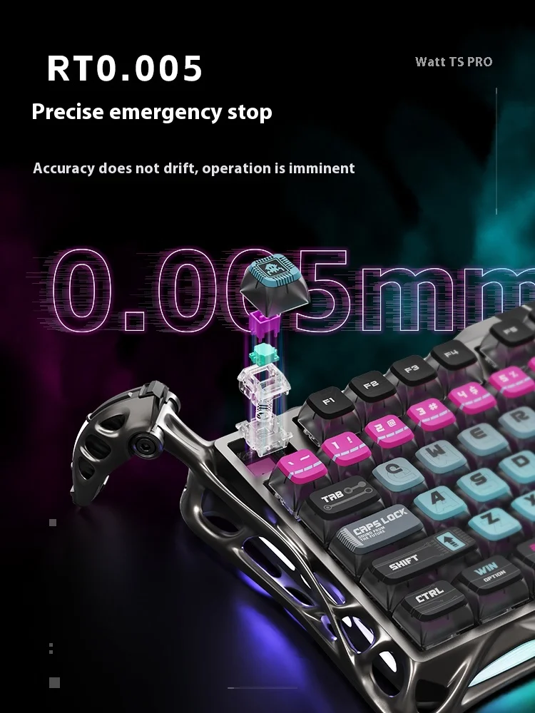 新しい GravaStar タイル 75 プロ磁気軸キーボード E スポーツゲームカスタマイズ有線シングルモードアルミ Tuotuo キーボードギフト