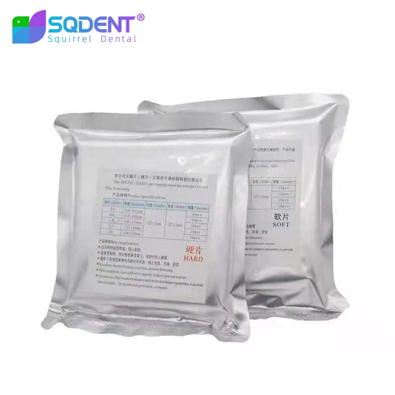 SQDENT Dental Splint 1/1.5/2mm Thermoforming Material Sheet Oral Denture Model Mold Slice For Vacuum Forming Hard 127*127mm