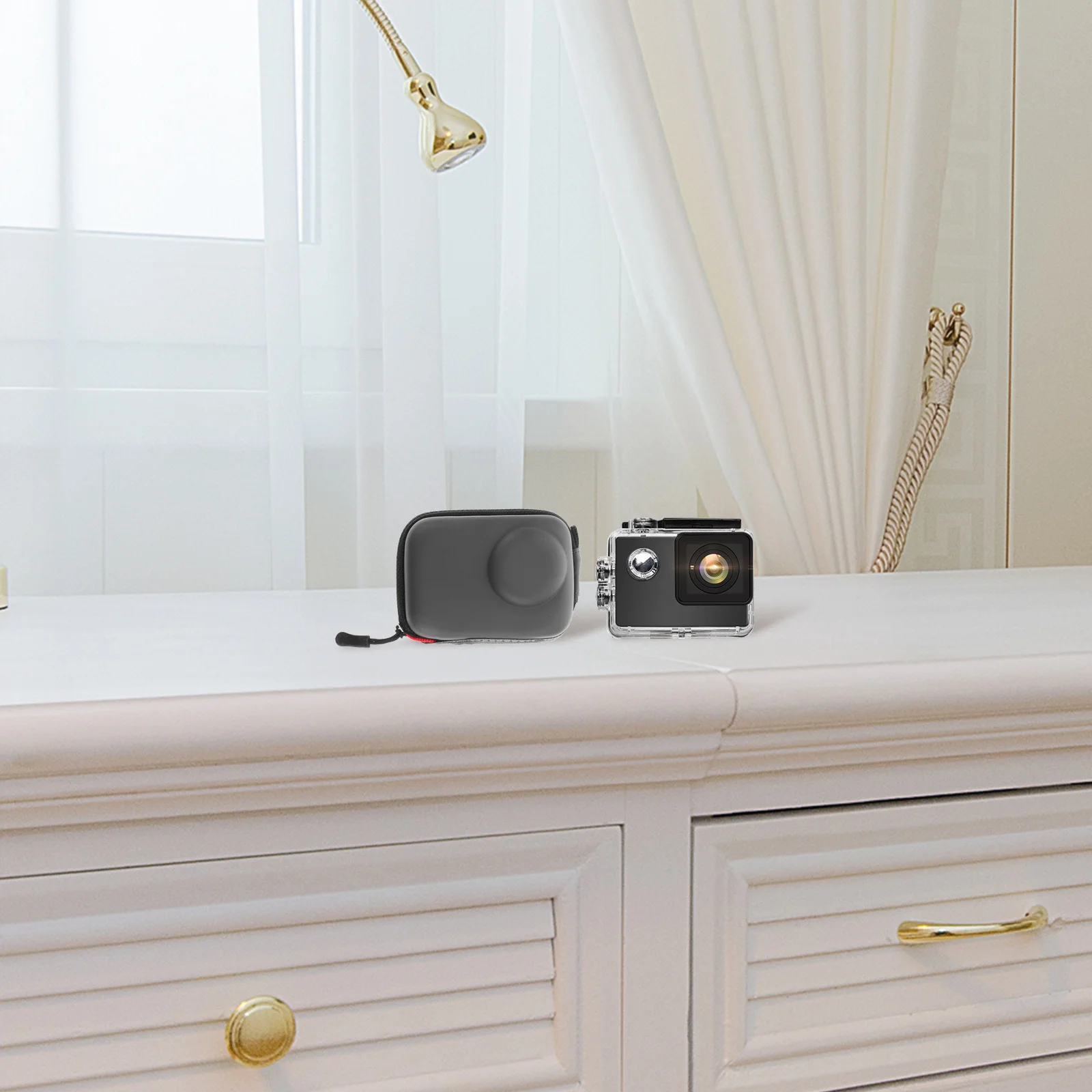 

Mini Camera Protective Storage Bag Compact Portable Case for Action Camera Accessories Fits 11 10 Travel Gear Bag