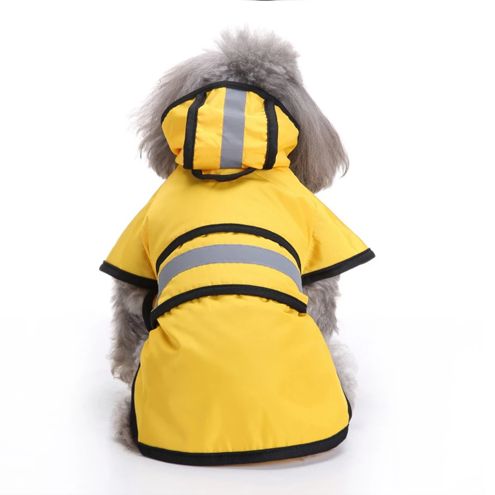 

Pet Reflective Raincoat Coats Dog Raincoats with Harness Costume Cape Protective Gear Walking Waterproof Big