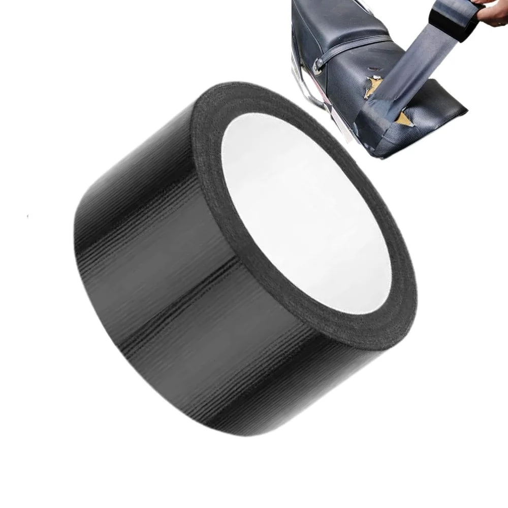 5m/10m Waterproof Black Fabric Repair Tape Self Adhesive Duct Tape For Sofa Car Seat Motorcycle Cushion Heavy Duty Patch Fix