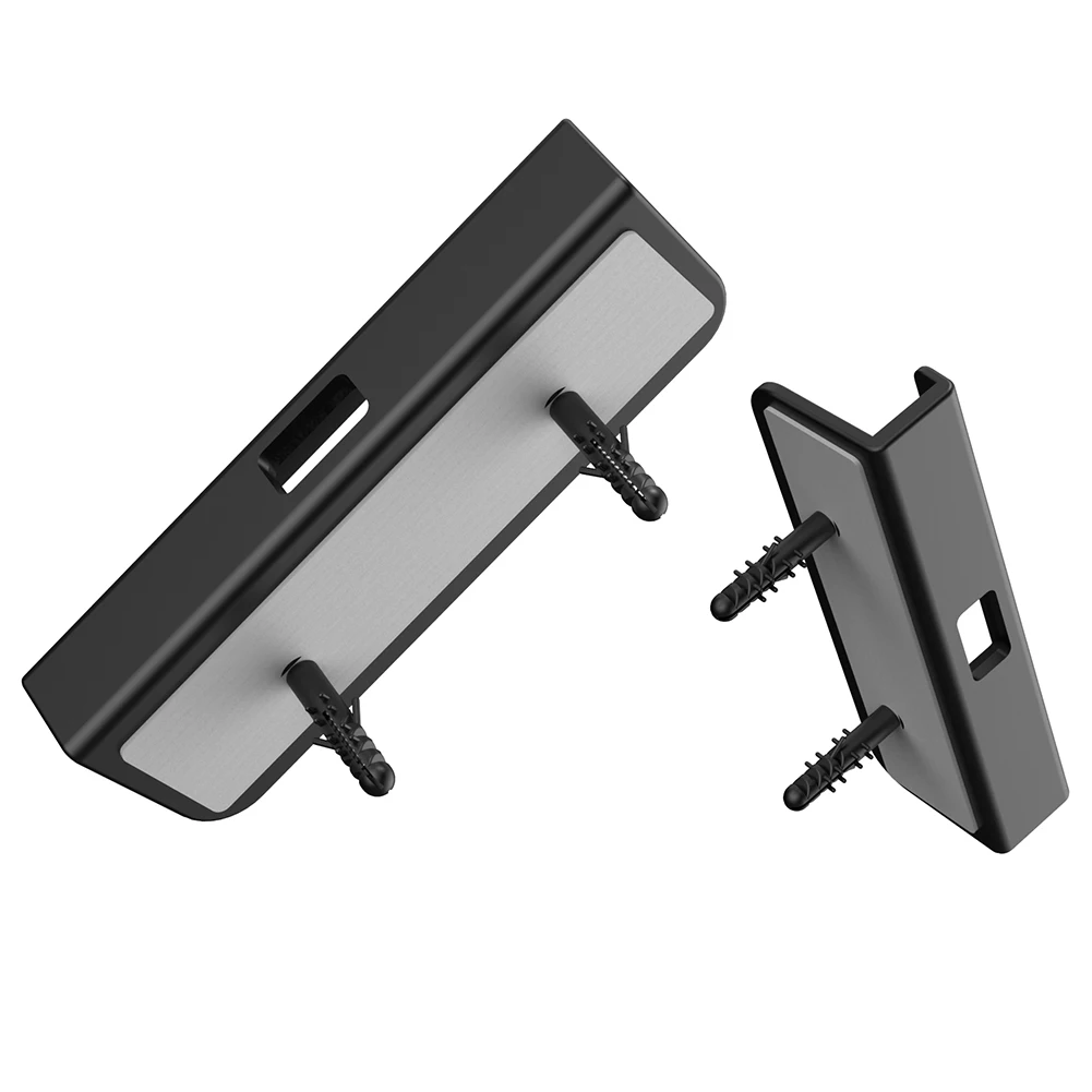 2 Pcs Universal Wall Mounted Tablet Stand Holder Fixed by Adhesive Or Screw for Tablet/Mobile Phone/E-Reader/Remote Control