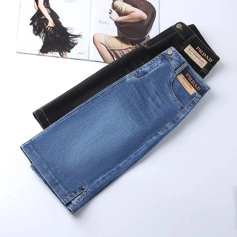 Women\'s Denim Skirts Spring Summer High-waisted Jeans Skirts Streetwear Female Sexy Sheath Skirts Fashion Split Retro Skirts