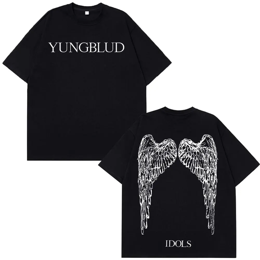 

Yungblud Skeleton 2025 Gothic Punk T Shirts Men's Women Clothing Rock Short Sleeve T-shirts Casual Cotton Oversized Hip-hop Tees