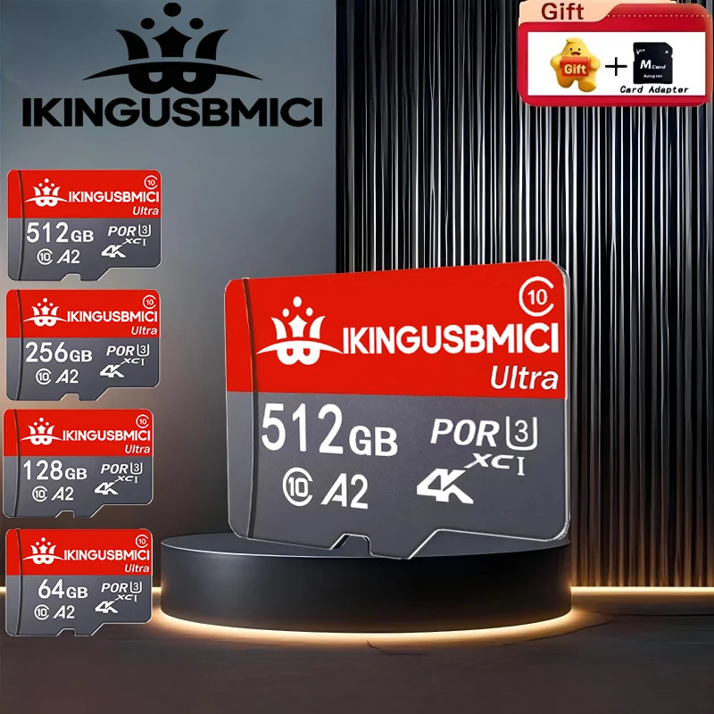 High Capacity SD Cards TF Cards Memory Card Micro TF SD Card 32GB 128GB 256GB 512GB 64GB Proof Transfer for Mobile Nintendo