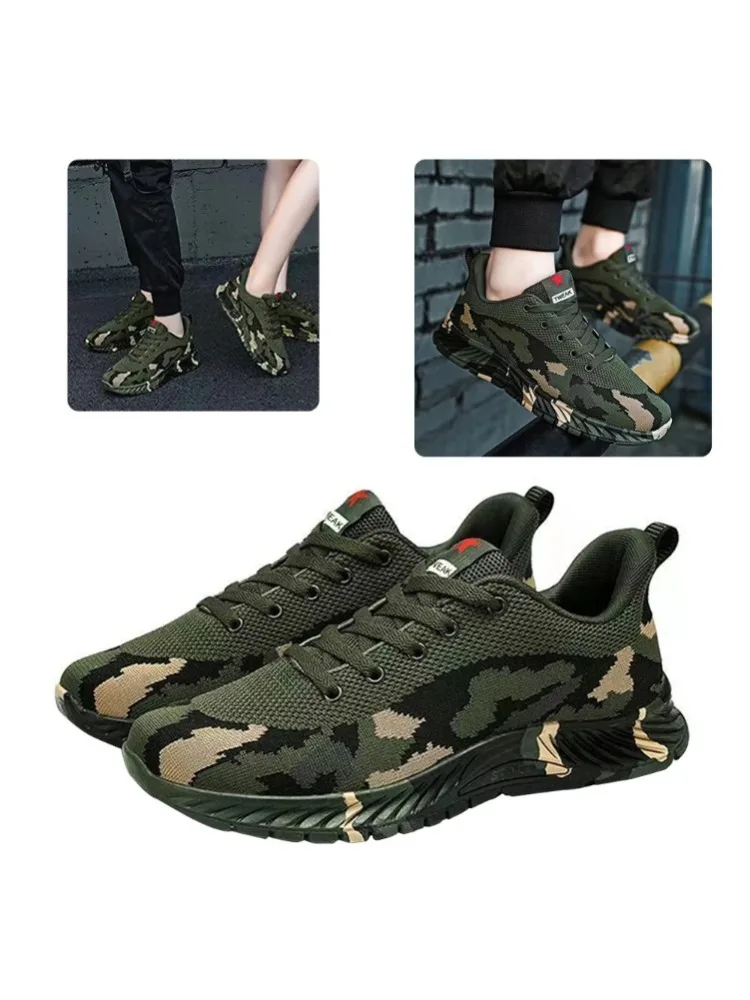 AliExpress MOONBIFFY Mens Camouflage Sneakers Casual Running Shoes Cozy Lace-Up Outdoor Shoes Lightweight Breathable Sports Shoes for Running Walking