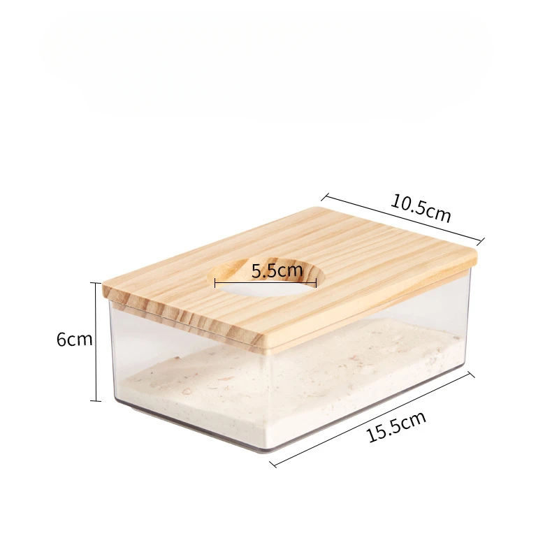 Hamster Sand Bath Shower Box Dwarf Chinchilla Sauna Room Acrylic  Toilet For Gerbil Hedgehog Squirrel Small Pest Supplies