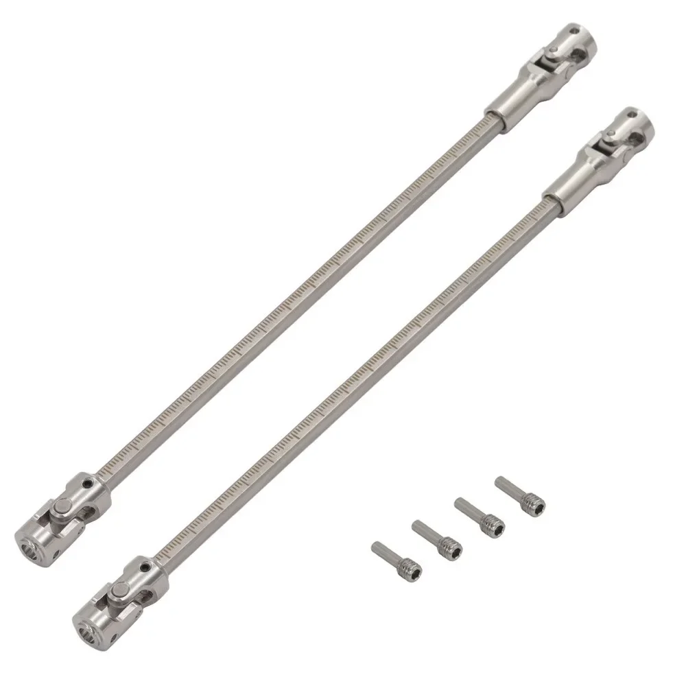 

Steel 68-229mm Cut to Length Driveshaft Universal Joint Drive Shaft for 1/10 RC Crawler LCG Rigs Sportys Scalers Capra SCX10 Pro