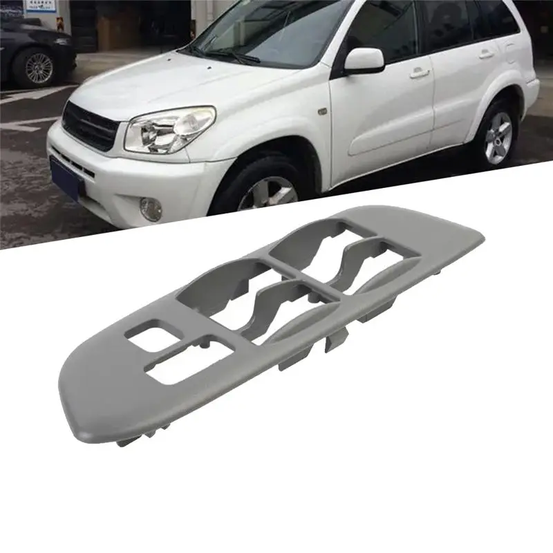 Left Front Armrest Upper Panel 74232-42080-B0 For Toyota RAV4 2001-2004 Window Lift Switch Bezel Trim Cover 7423242080-A61E