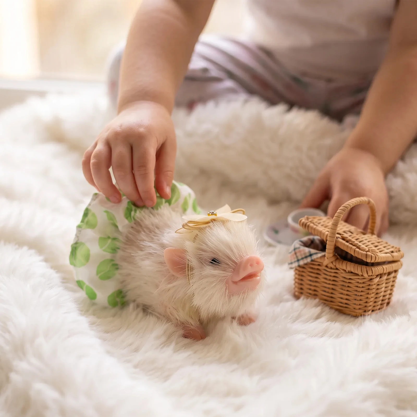Poupée de cochon en silicone, - Reborn Baby Doll Silicone Realistic avis et prix