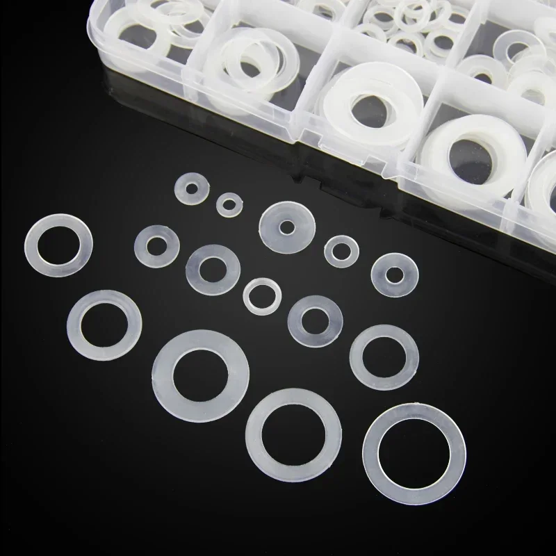 175/250 pcs /lot Soft nylon washers plastic washers insulation washers plumbing leakproof gaskets set