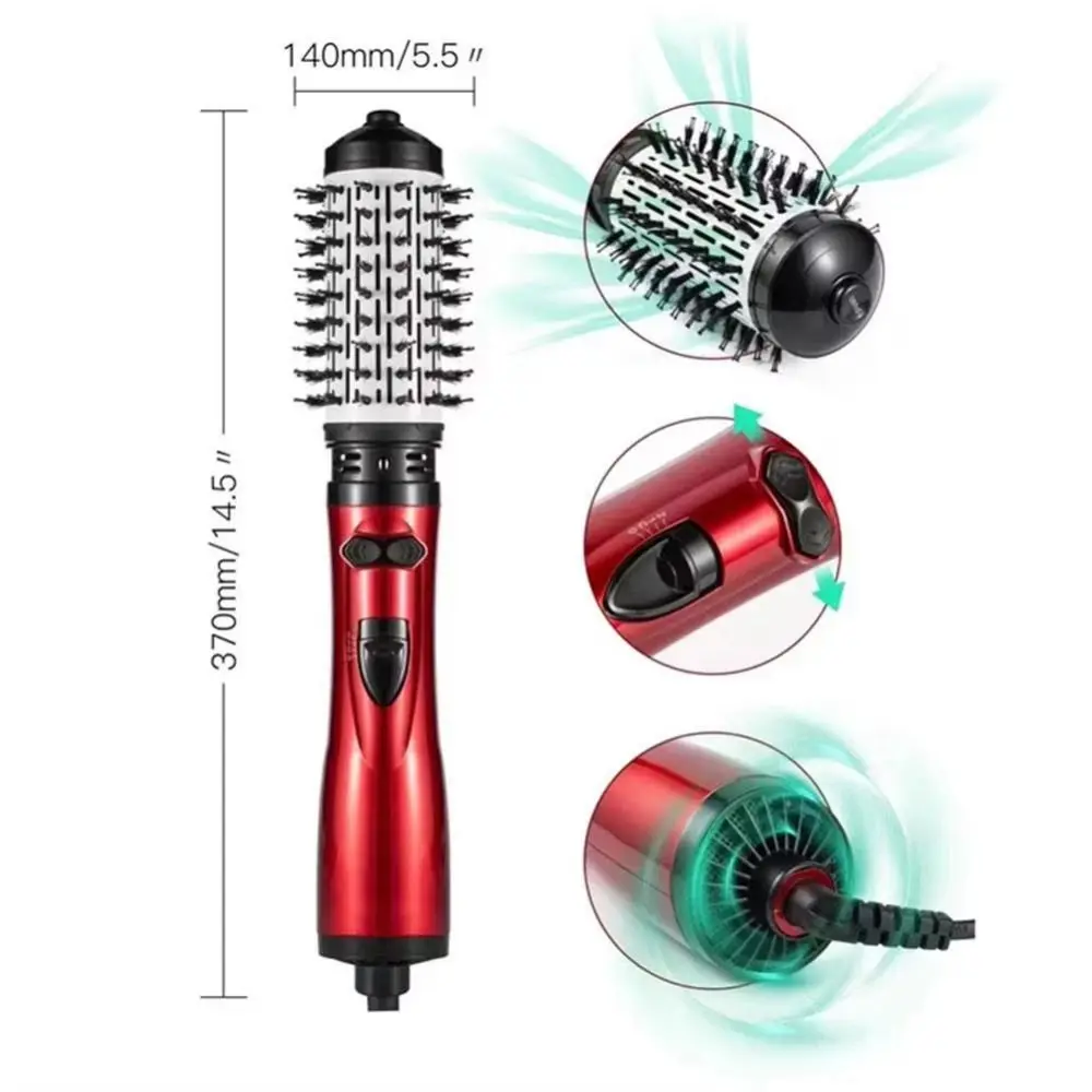 3 Colors 3 in 1 Curly Hair Comb Professional Adjustable Rolling Round Brush Comb Anti Static Hair Fluffy Hair Brush Hair Salon
