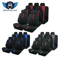 Fundas de Asiento AUTOKING para 2/5/7 Plazas, Diseño Deportivo Universal, Fundas de Asiento de Poliéster para la Mayoría de Autos, SUV, Camionetas y Furgonetas