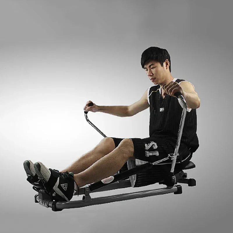 

Dual resistance adjustment household silent hydraulic rowing machine fitness equipment multifunctional rowing machine fitness eq