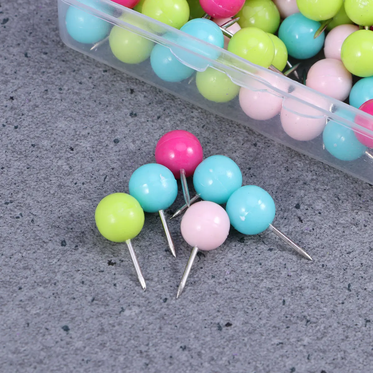 

100 Pcs Pushpins Colorful Thumbtacks for Corkboard Pushpins For Corkboard Maps Wall Notes Office School Bulletin Boards