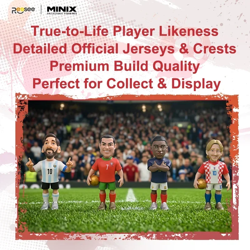 MINIX National Teams Mystery Blind Bag(Pick a Random One),  6 Teams & 14 Star Players, Sports Collectible Gift, Football Fans view 3