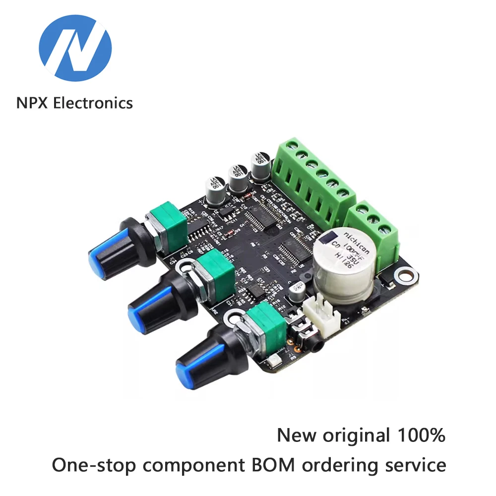 DIY digital power amplifier board for 2.1-channel high-power computer speakers. Amplifier circuit for 2*15W + 30W subwoofer.
