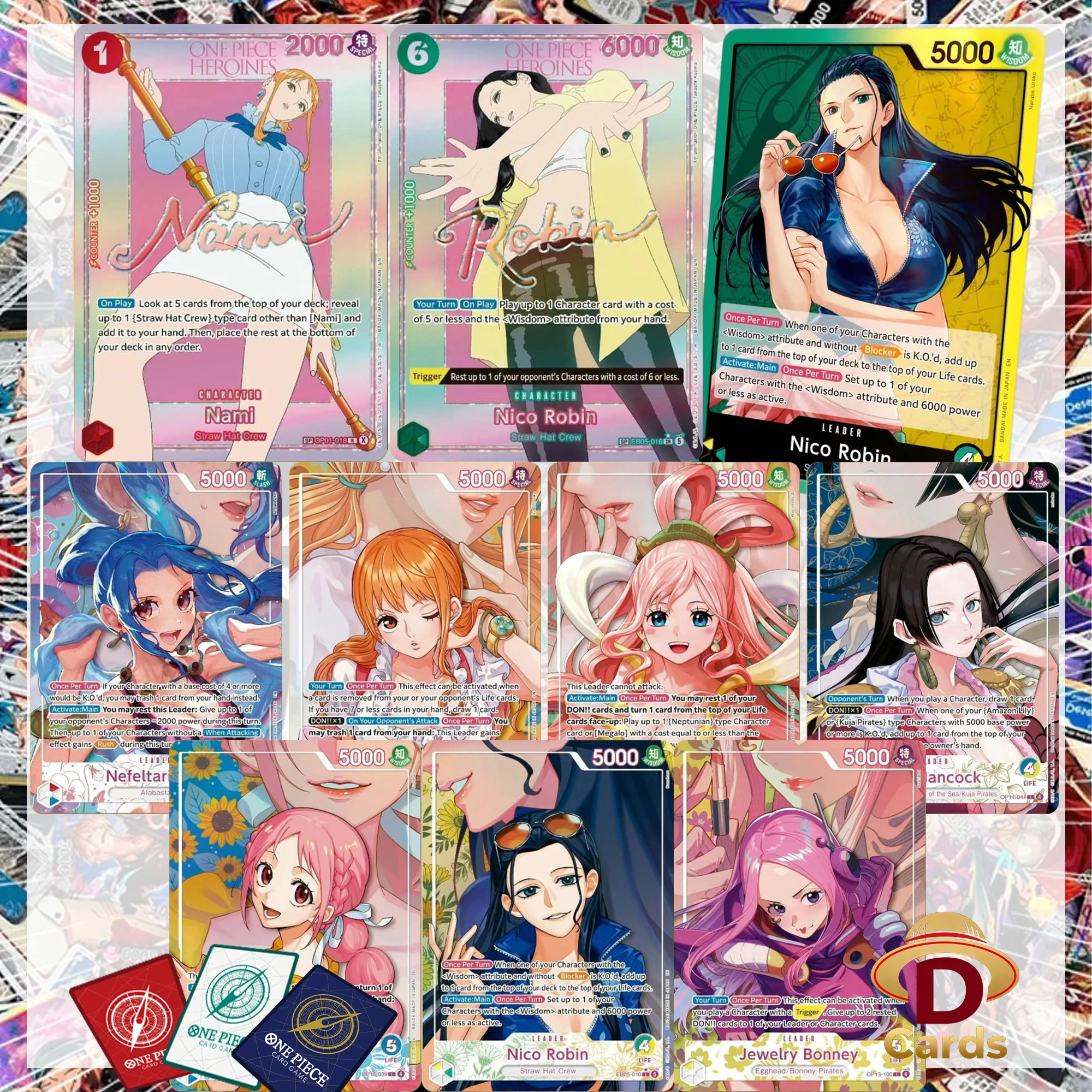 Pne Piece Cards Heroines Edition vol.2 EB05 SP/L Kartenreplik Hochwertige Hobby-Sammlerstück Anime-Spielkarte Holographisch – Detail 1