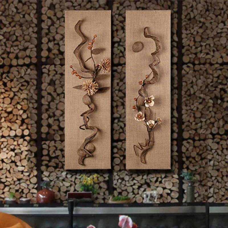 Wall Decoration Wall Decorations Pendant Three-Dimensional Southeast Asia New Chinese Staircase Corridor Living Room Ornaments