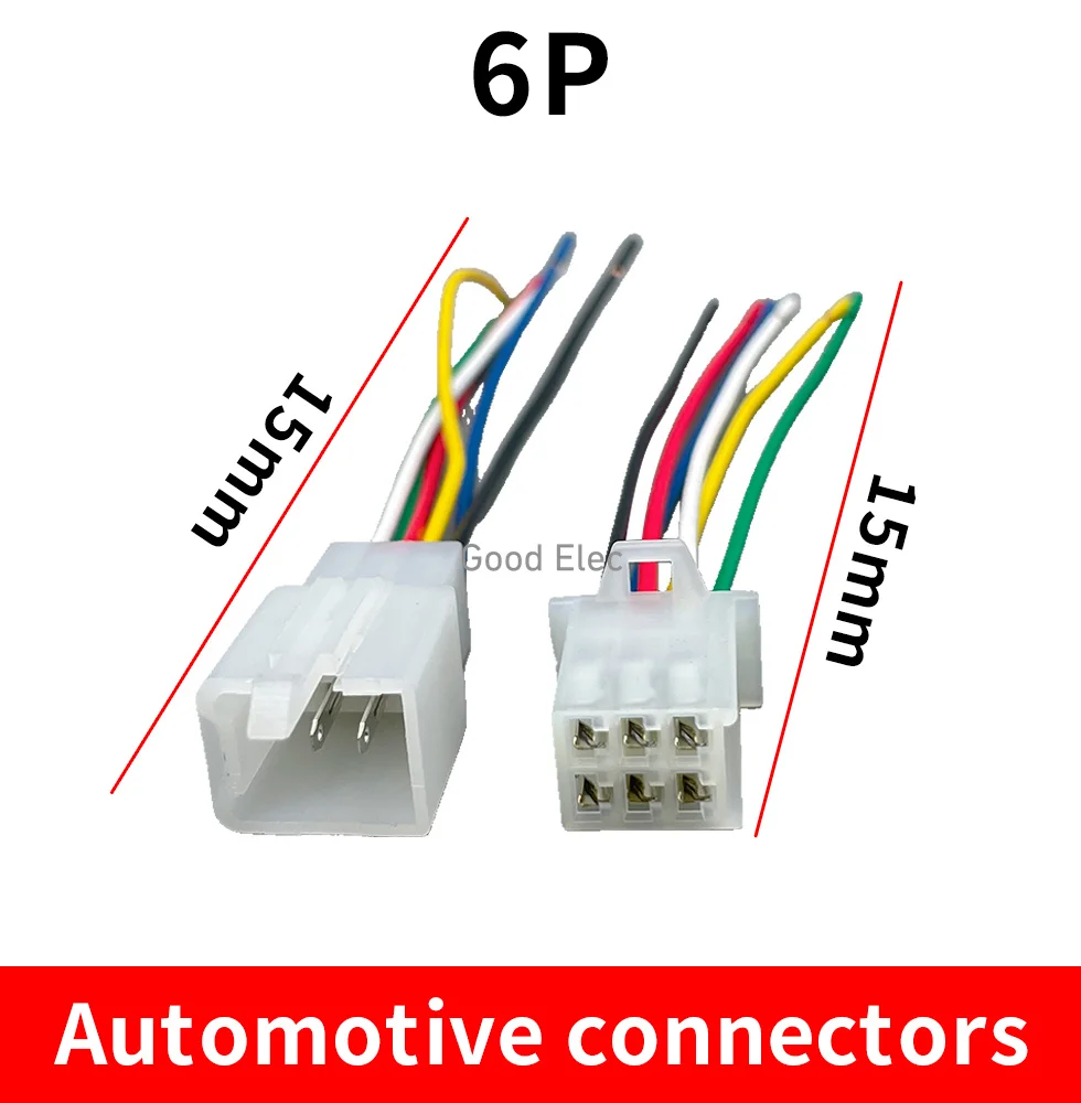 10 sets of 2.8mm 6p automotive 2.8-liter connectors,10cm male and female cable terminal plug accessories with wires,suitable f