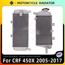 Left Right Radiator Cooler Cooling For HONDA CRF 450X CRF450 X 2005 2006 2007 2008 2009 2010 2011 2012 2013 2014 2015 2016 2017