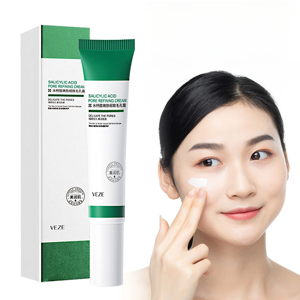 20ml Salicylic Acid Refining Cream Improve Pimple Blackhead Whitening Anti-Acne Shrinking Pore Gel Treatment Face Skin Care