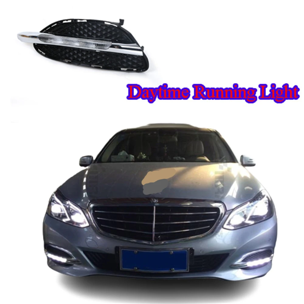 

Daytime Running Lights Lamp Fog Light For Mercedes Benz W212 E Class E180 E200 E260 E320 E400 2014 2015 rgb Led Drl Strip