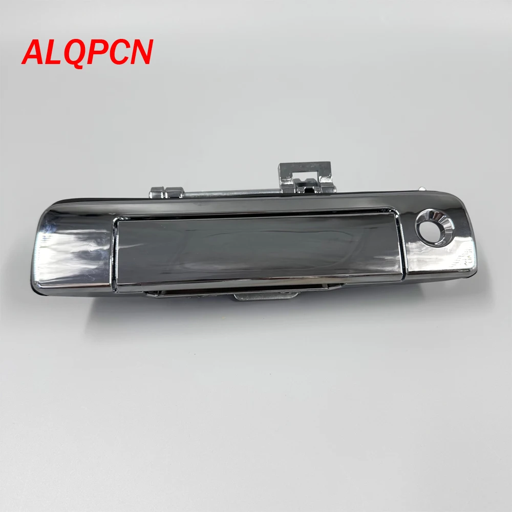 Puerta trasera de color cromado con manija de cerradura, receptor abierto de maletero para camioneta Isuzu D-max 2012-2015