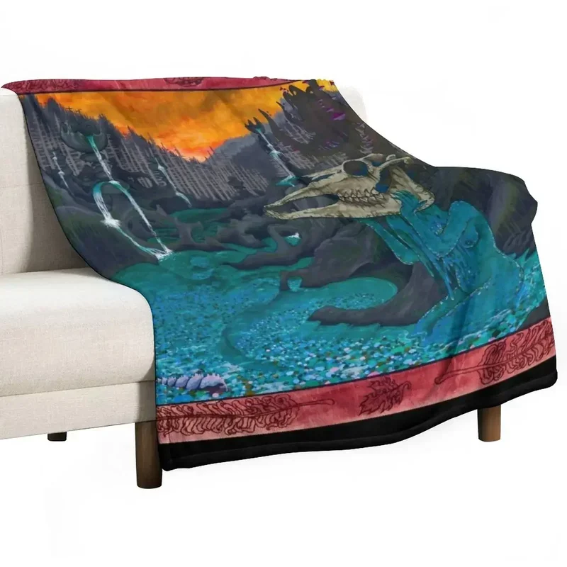 

Opal Sculptress Throw Blanket For Decorative Sofa Luxury St manga Blankets