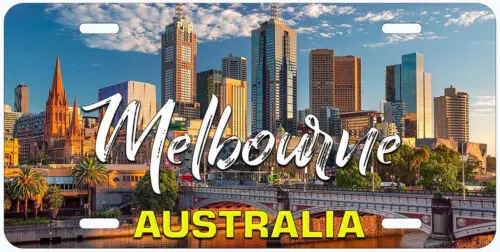 Princes Bridge Melbourne Australia Novelty Car License Plate Aluminum