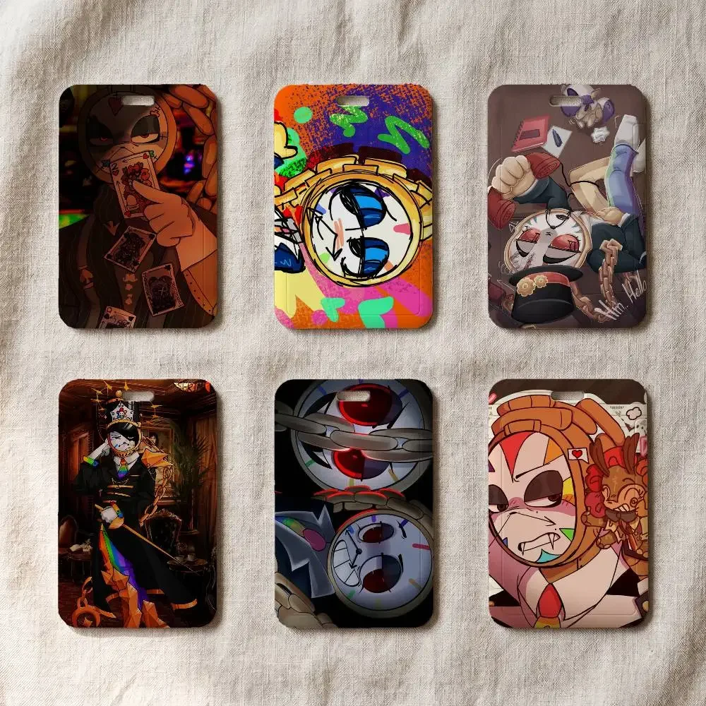 Cartoon Dyle Timesly Portable Office Staff Badge Card Cover Lanyard Card Case