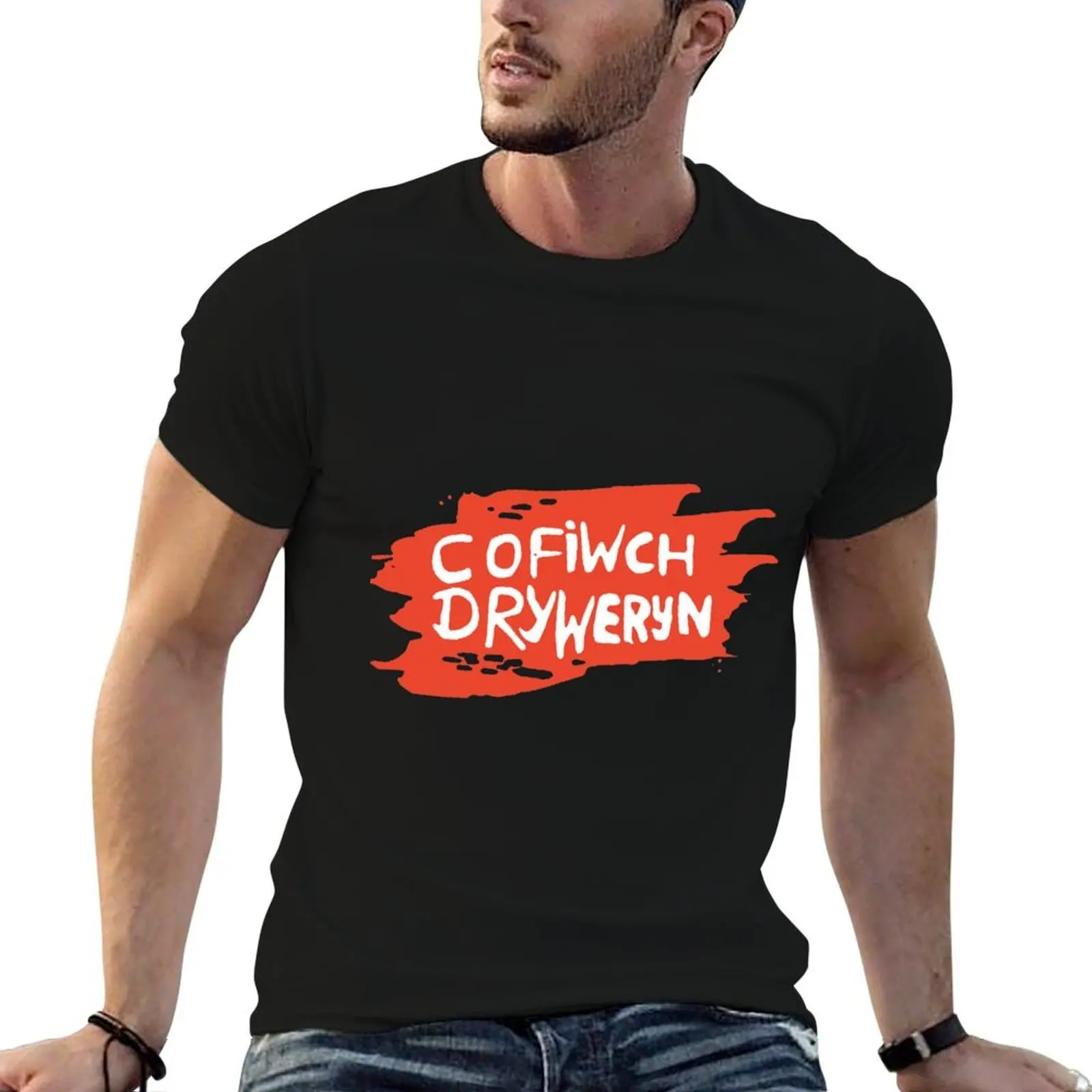 

COFIWCH DRYWERYN hipster T-Shirt man t shirt luxury men t shirt cotton 100% T-Shirt