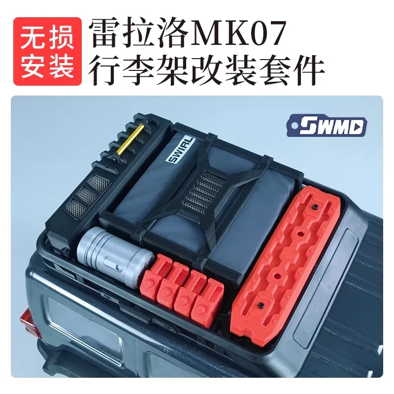 RLAARLO MK07 1/7 Crawler Truck Tailbox Toolbox Gepäckträger Kit Rc Auto Modifikation und Upgrade Teile Zubehör