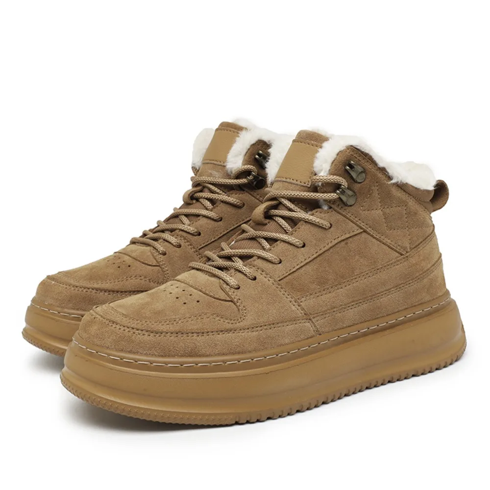 

Winter Boots for Men Genuine Leather Casual Shoes Classic Men's Boot Leisure Outdoor Tactical Shoe Retro Footwear