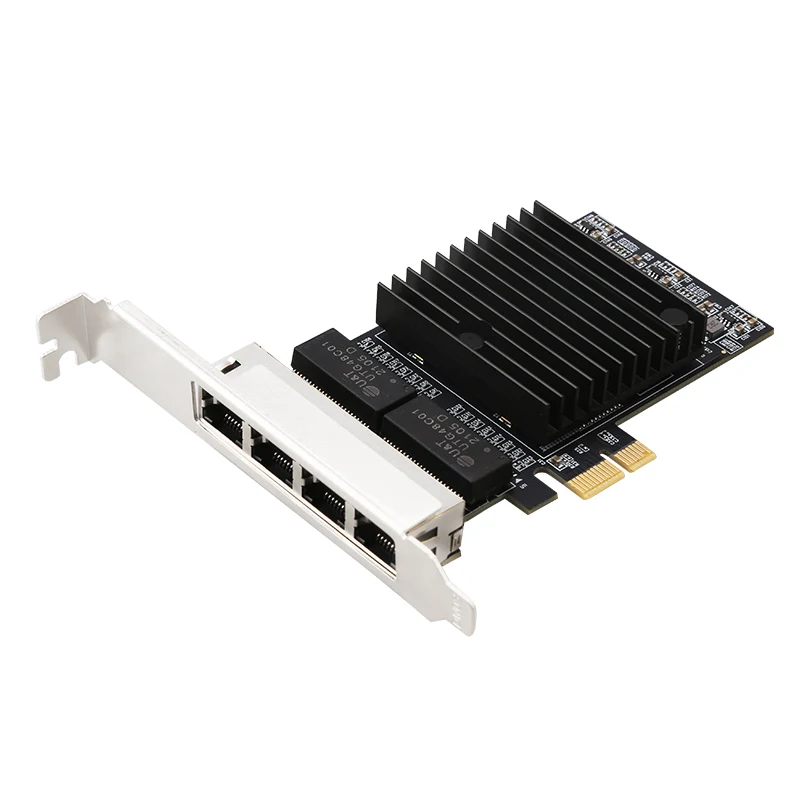 4-Port Gigabit PCIe Network Card 1000M Dual Ports PCI Express Ethernet Adapter with 82571EB LAN NIC Card for Windows