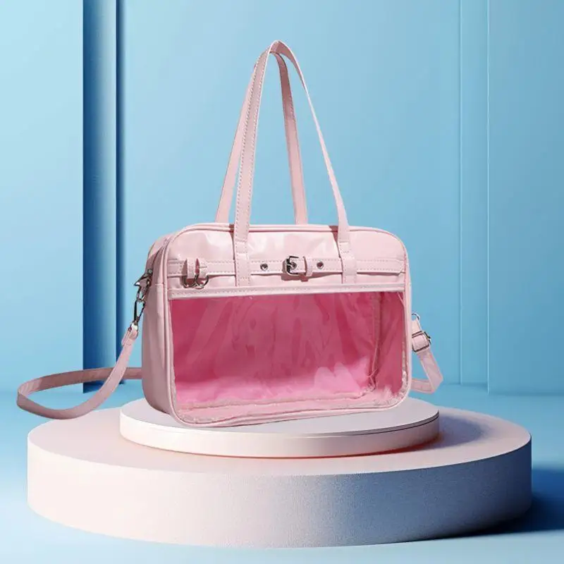 

Розовая сумка на одно плечо, большая вместительная сумка, студенческая повседневная дорожная сумка, универсальные диагональные сумки, сумка Idol Chaser Painful