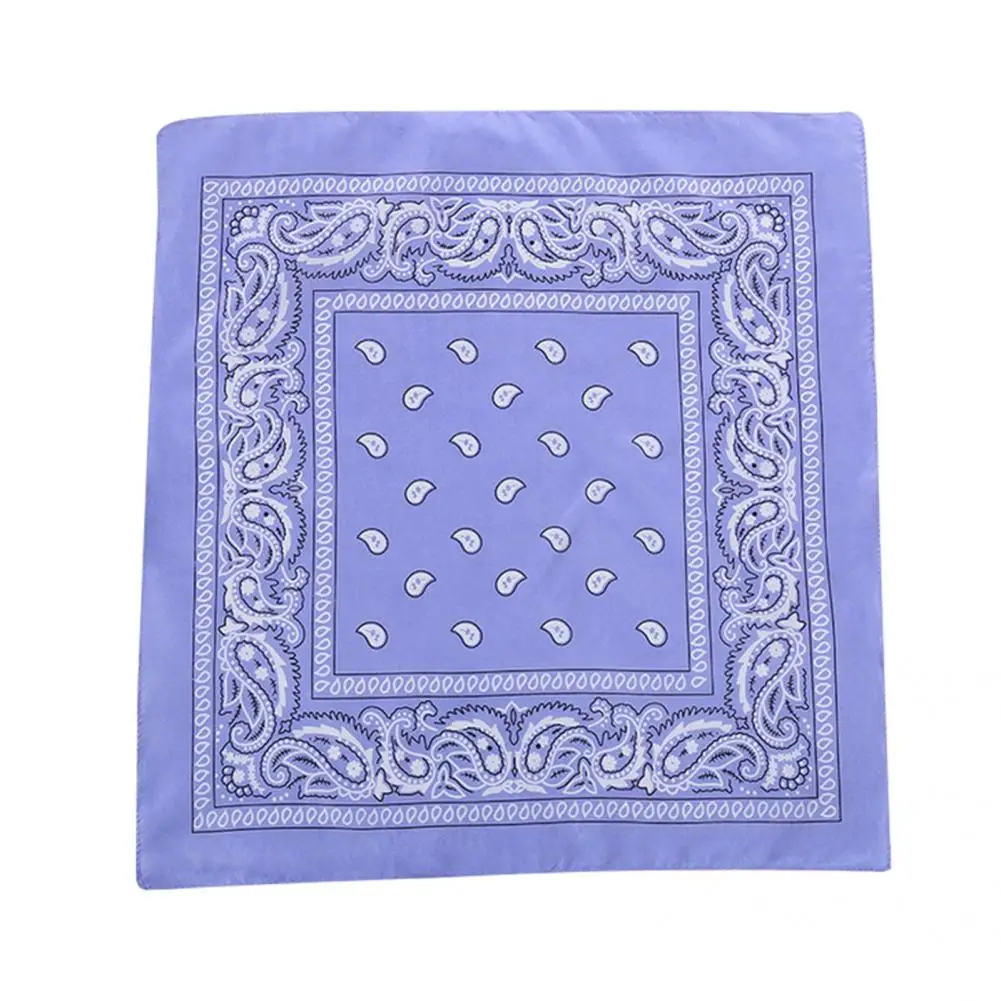 Foulard de tête 2025 mode Hip Hop Bandana carré écharpe 54 cm * 54 cm Paisley bandeau imprimé pour femmes/hommes/garçons/filles foulard