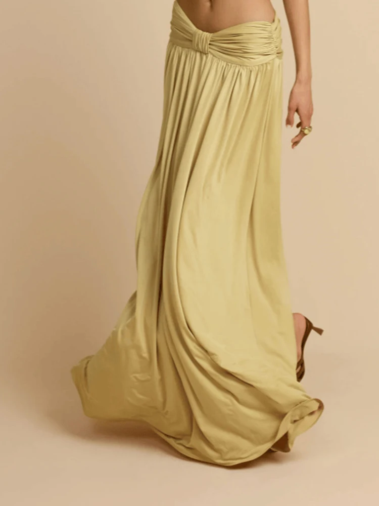 

Темпераментные однотонные наряды для вечеринок с высокой талией, женские элегантные укороченные топы и полуюбки, комплекты повседневных полых пляжных нарядов для отдыха