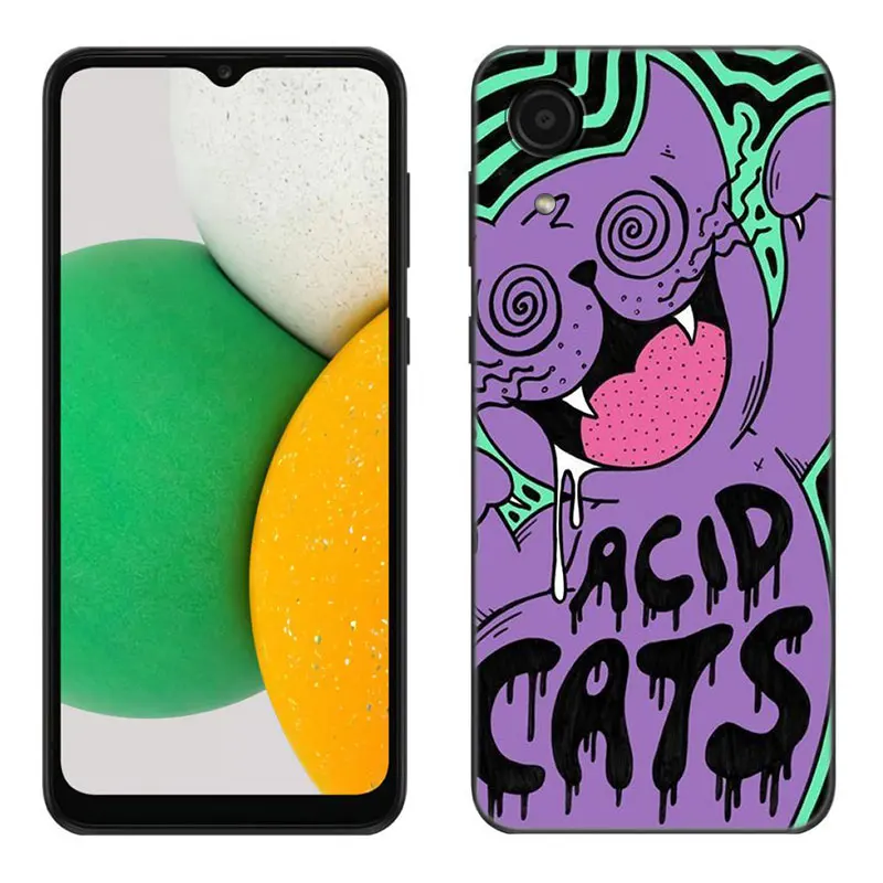 Colourful Psychedelic Trippy Art Phone Case For Samsung Galaxy A01 A03 Core A04 E A02 A05 A10 A20 A21 A30 A50 S A6 A8 + A7 Cover