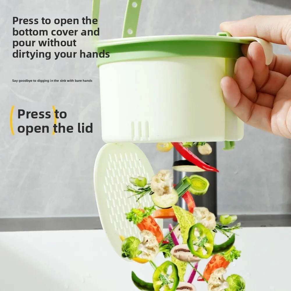

Openable Bottom Sink Hanging Drain Basket Separate Press Dumping Waste Kitchen Sink Filter Strainer Creative Versatile