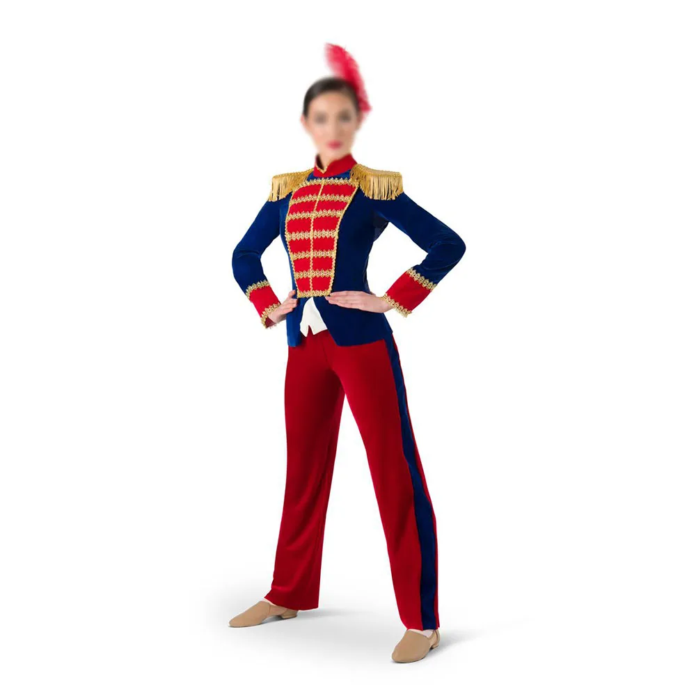 

Customized The Nutcracker Ballet Royal Red Color Dancing Coats And Pants,Men Balet Jackets And Trousers Heporen