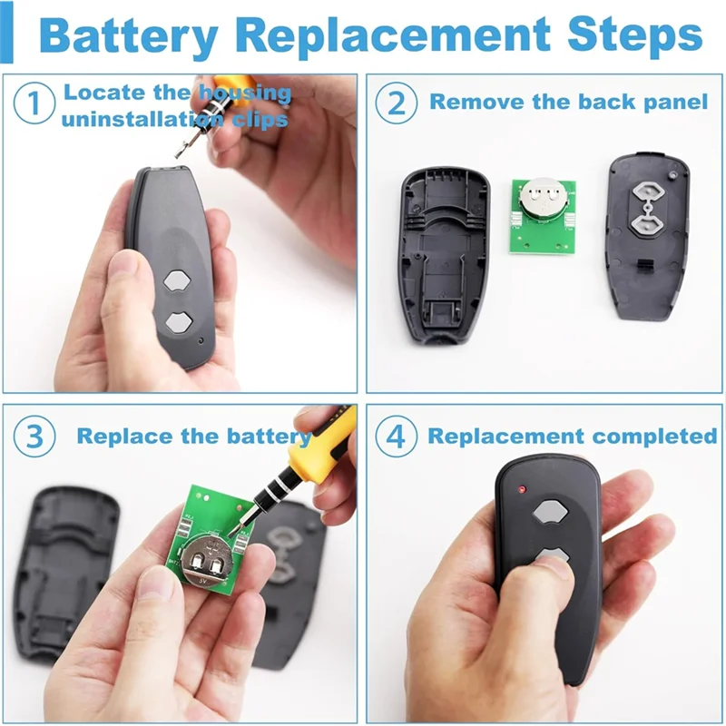 A99E-2Pack Garage Door Opener Remotes For Marantec Harrison Martin M3-2312 Garage Door Remote Control