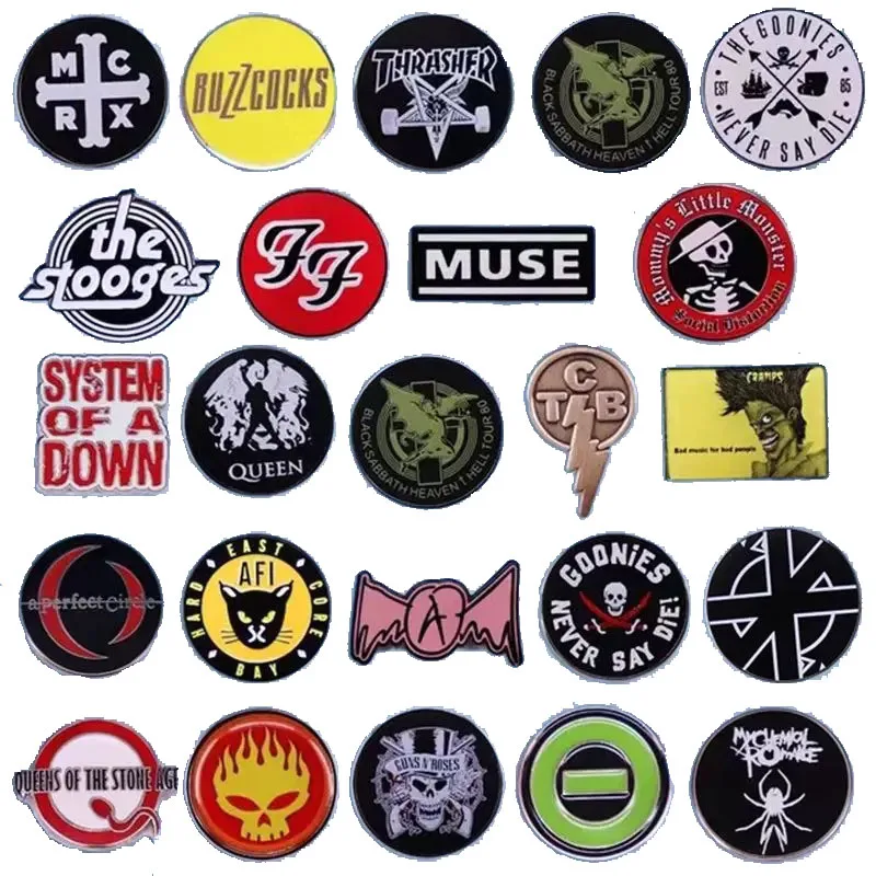 

Pop Rock Band Enamel Pin Classic Music Album Song Lyrics Punk Badge Band Brooch Lapel Pin Clothing Accessories Wholesale