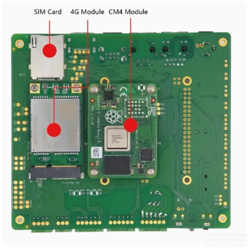 Raspberry Pi CompConsulTech-Fond de panier CM4 de qualité industrielle, communication 4G, port série RS485