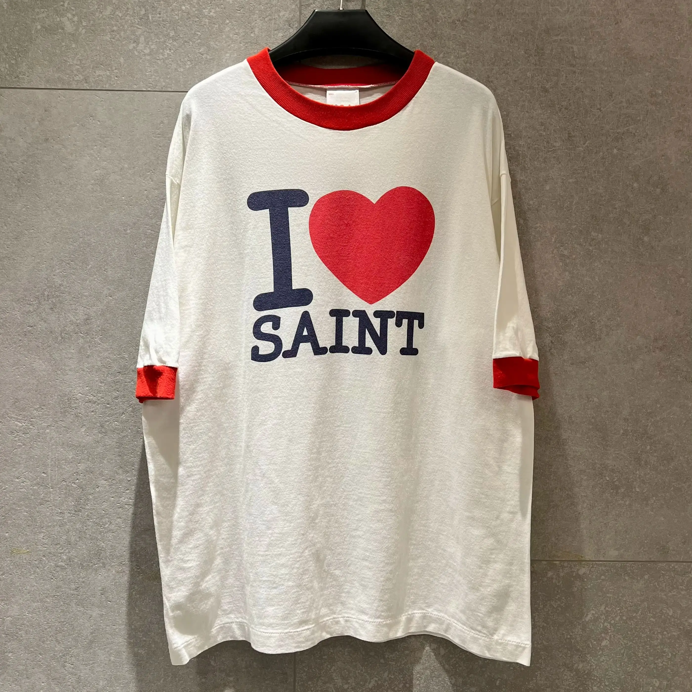 Saint Michael Men's Clothing Printed Round-Neck Short-Sleeved Couple T-Shirt Ropa Hombre